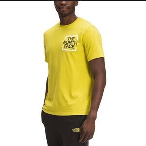 The North Face T-Shirt Men’s Small Yellow Outdoor Hiking Gorpcore Adventure